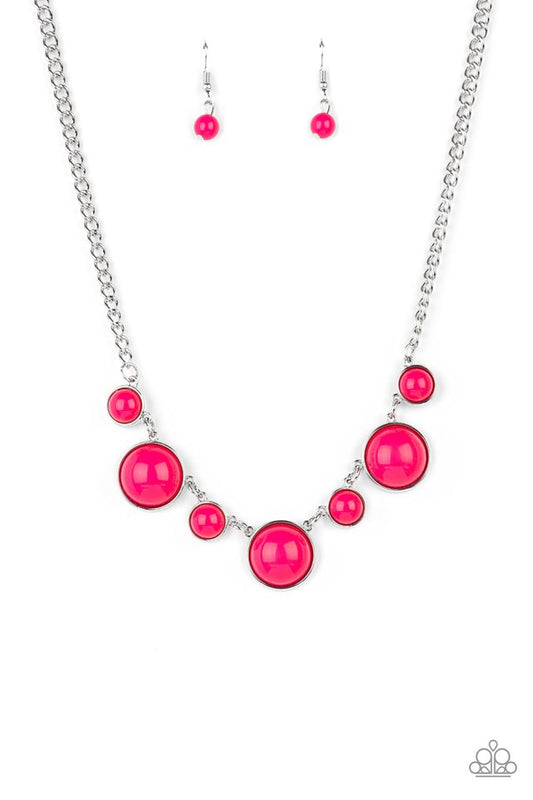 Prismatically POP-tastic - Pink - Paparazzi Necklace Image