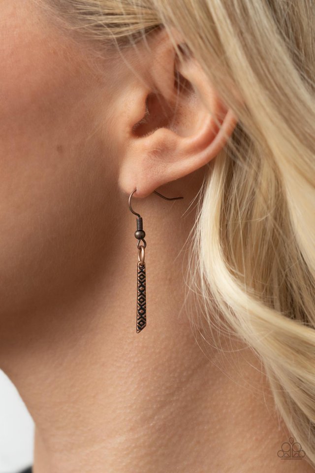 Enchantingly Tribal - Copper - Paparazzi Necklace Image