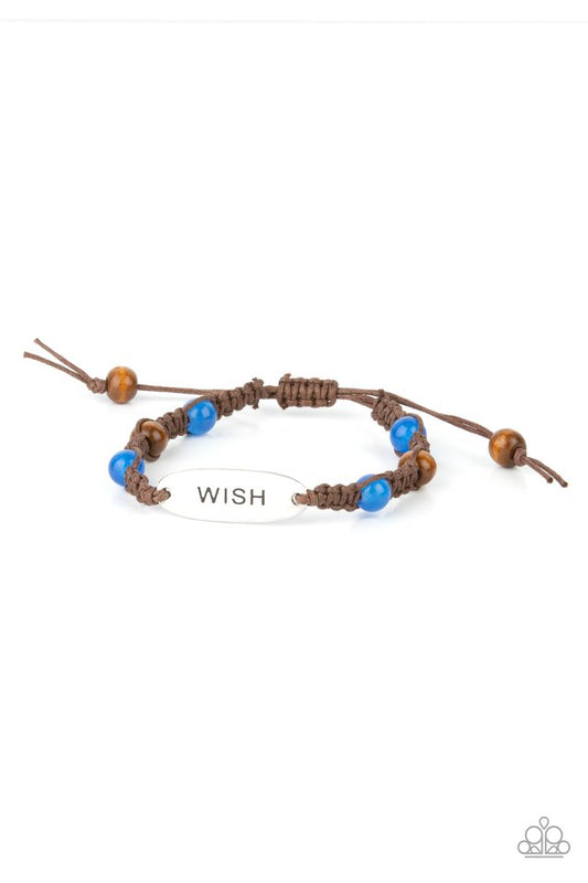 ​​WISH This Way - Blue - Paparazzi Bracelet Image