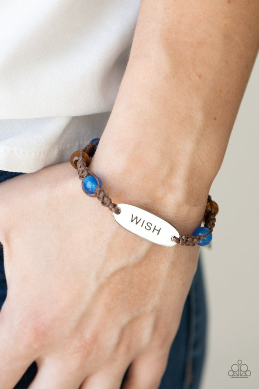 ​​WISH This Way - Blue - Paparazzi Bracelet Image