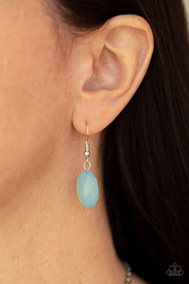 DEW What You Wanna DEW - Blue - Paparazzi Necklace Image