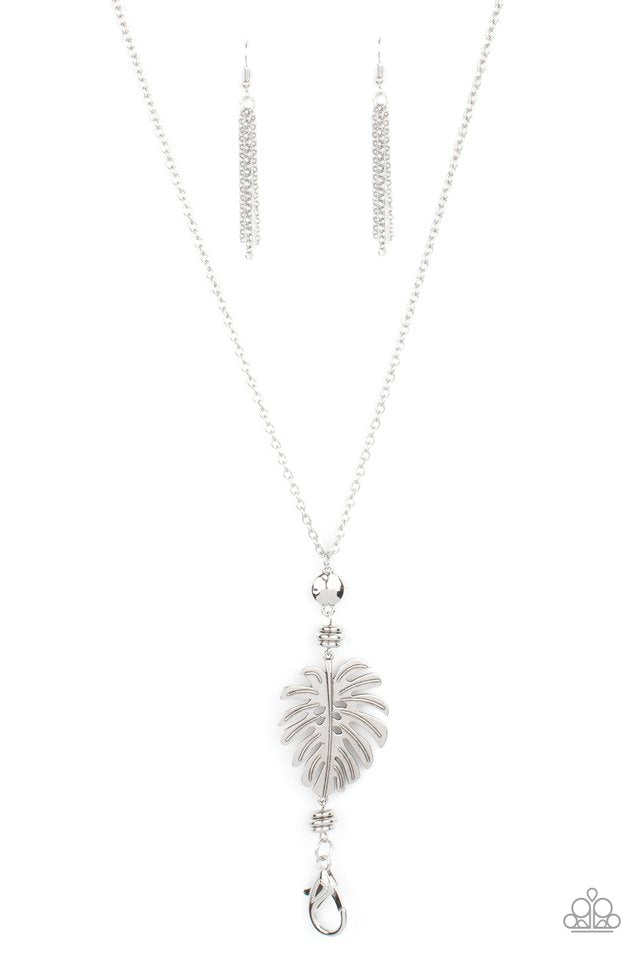 Paparazzi Necklace ~ Palm Promenade - Silver