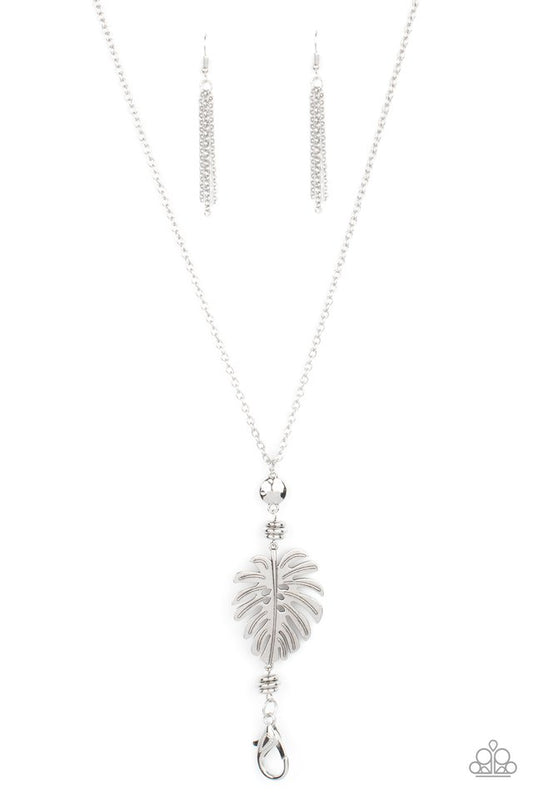 Palm Promenade - Silver - Paparazzi Necklace Image