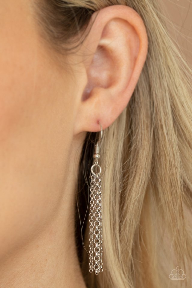 Palm Promenade - Silver - Paparazzi Necklace Image