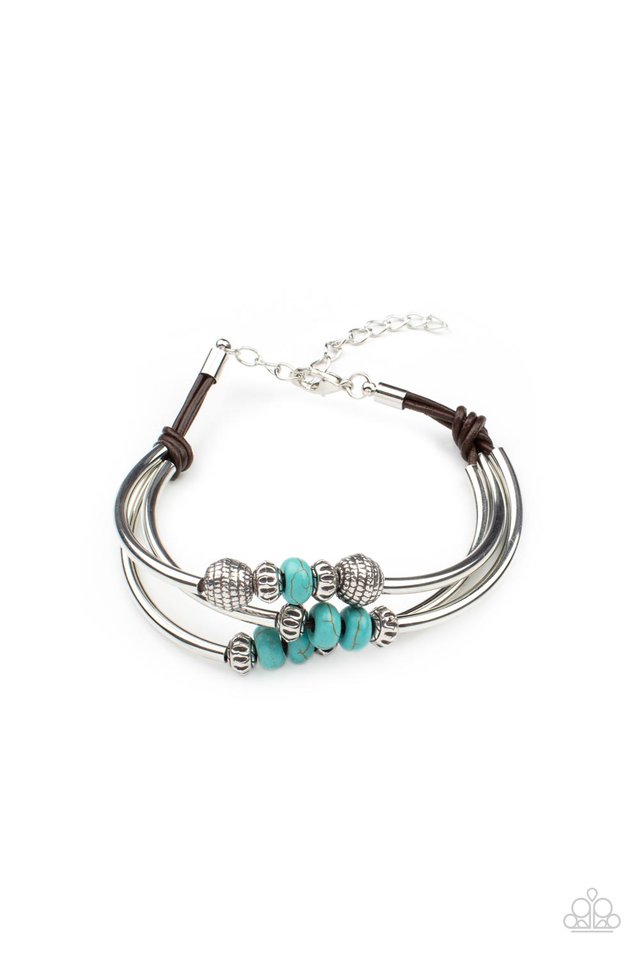Road Trip Rebel - Blue - Paparazzi Bracelet Image