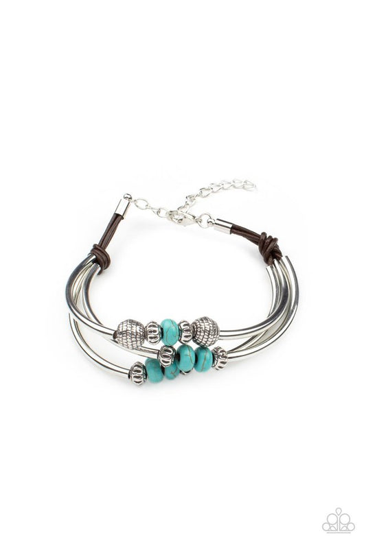Road Trip Rebel - Blue - Paparazzi Bracelet Image