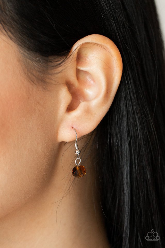 Turn Up The Tea Lights - Brown - Paparazzi Necklace Image