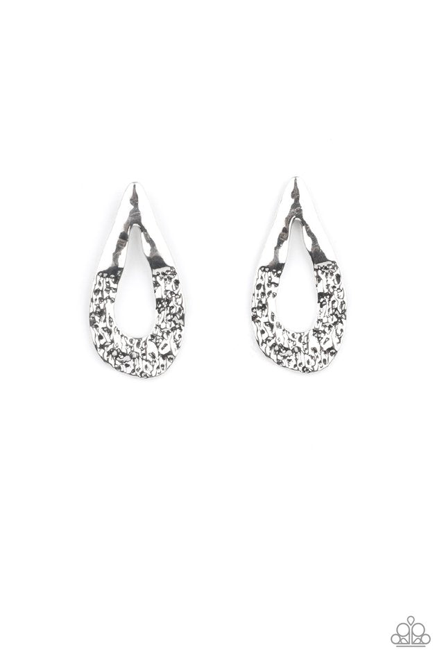 Industrial Antiquity - Silver - Paparazzi Earring Image