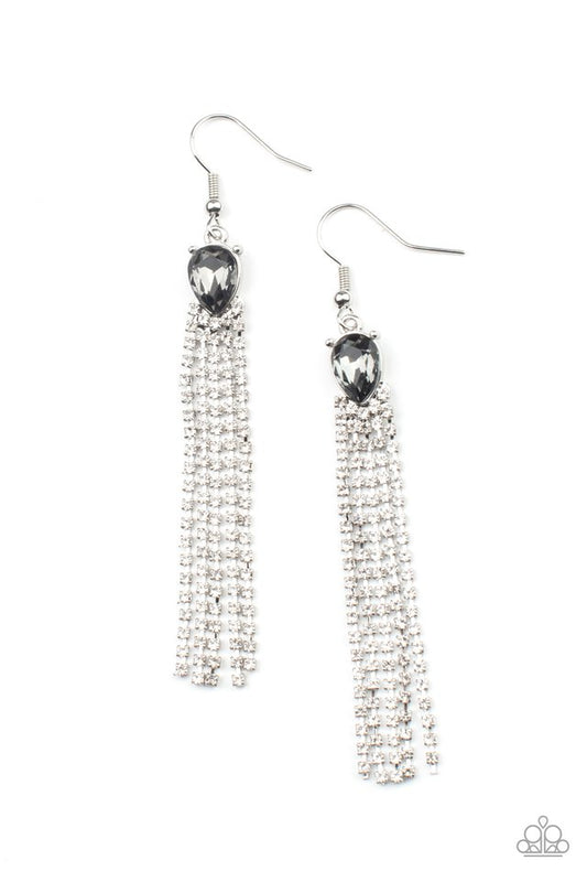 Drop-Dead Dainty - Silver - Paparazzi Earring Image