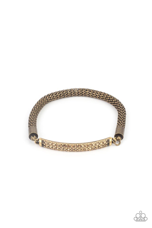 Fearlessly Unfiltered - Brass - Paparazzi Bracelet Image