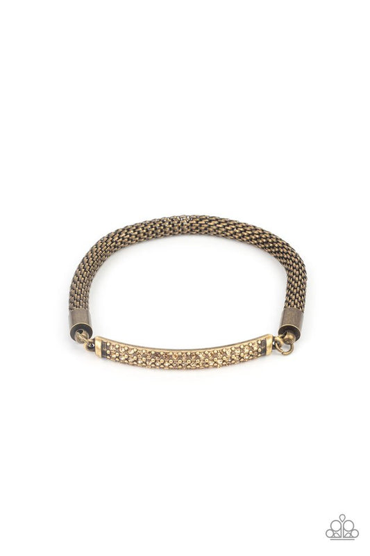 Fearlessly Unfiltered - Brass - Paparazzi Bracelet Image