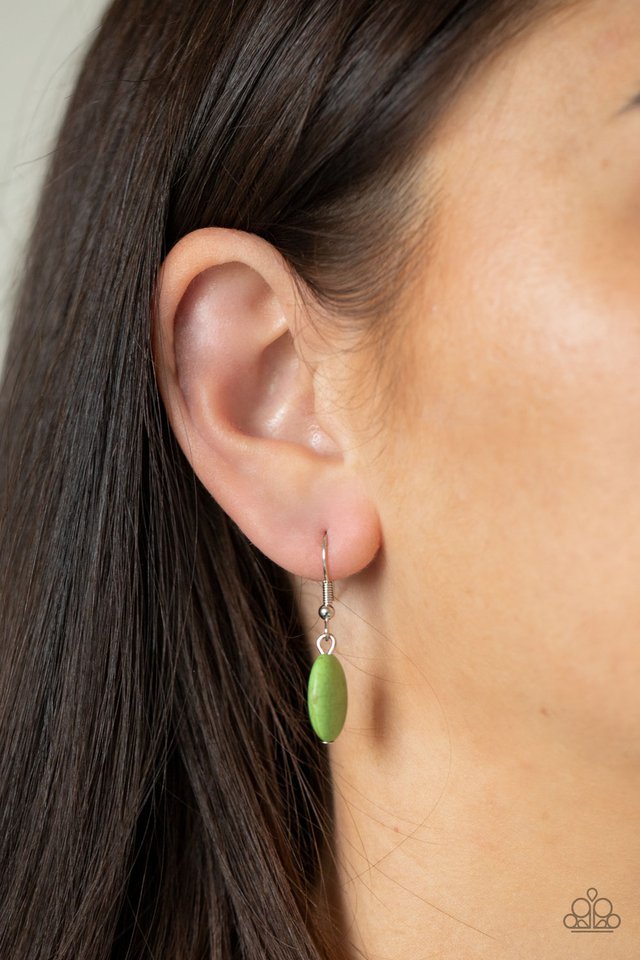 Meet Me At Sunset - Green - Paparazzi Necklace Image