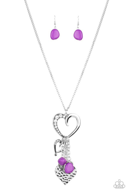 ​Flirty Fashionista - Purple - Paparazzi Necklace Image
