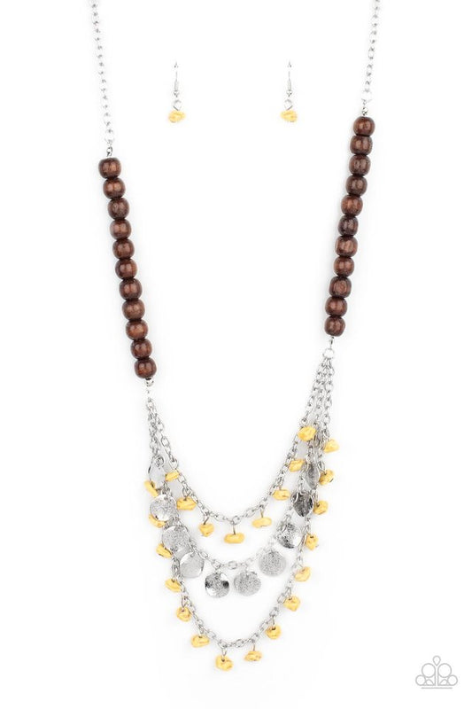 Plains Paradise - Yellow - Paparazzi Necklace Image
