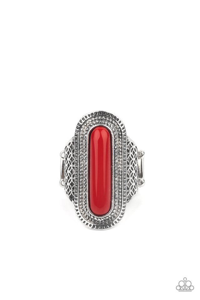 ​Dubai Distraction - Red - Paparazzi Ring Image