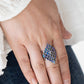 Hive Hustle - Blue - Paparazzi Ring Image