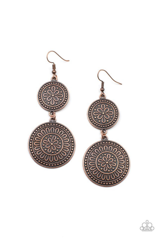 Road Trip Paradise - Copper - Paparazzi Earring Image