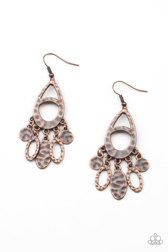 ​PLAINS Jane - Copper - Paparazzi Earring Image