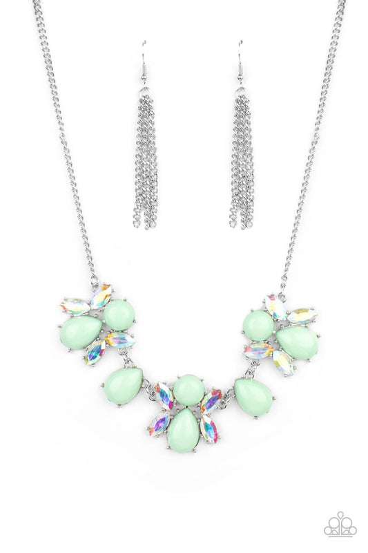 Galaxy Gallery - Green - Paparazzi Necklace Image