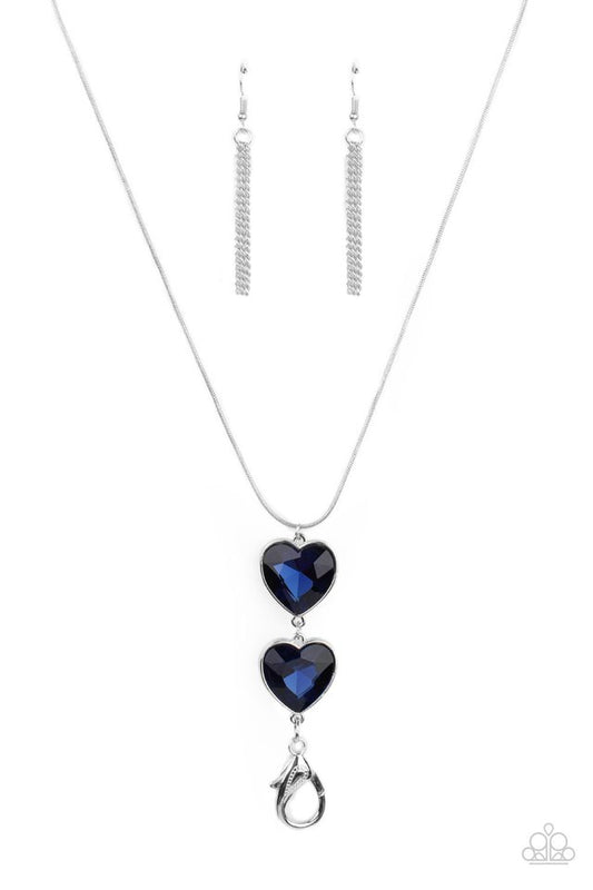 Flirtatious of Them All - Blue - Paparazzi Necklace Image