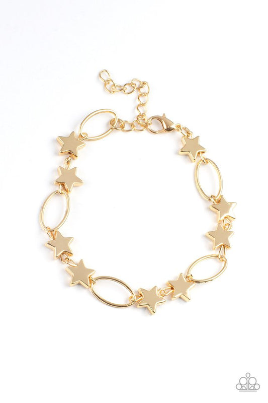 Stars and Sparks - Gold - Paparazzi Bracelet Image