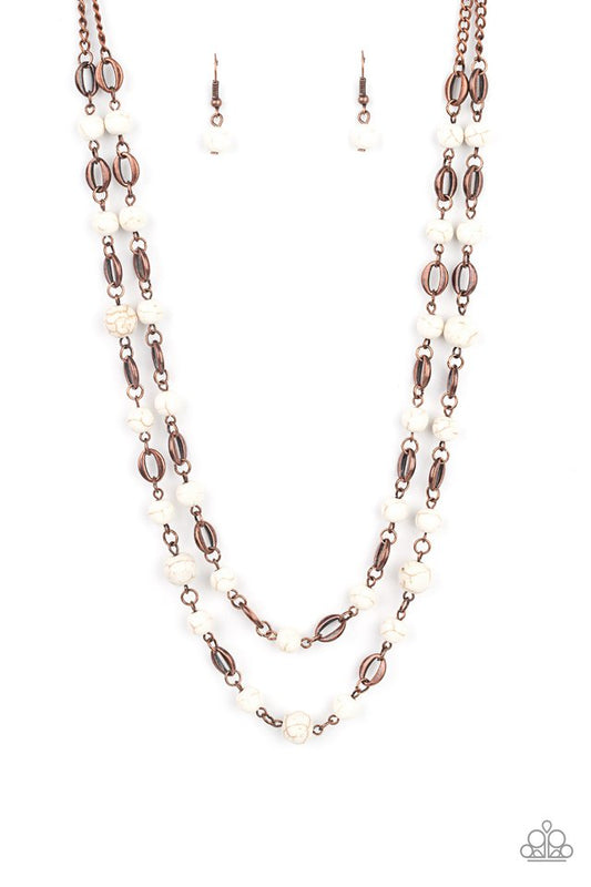Essentially Earthy - Copper - Paparazzi Necklace Image