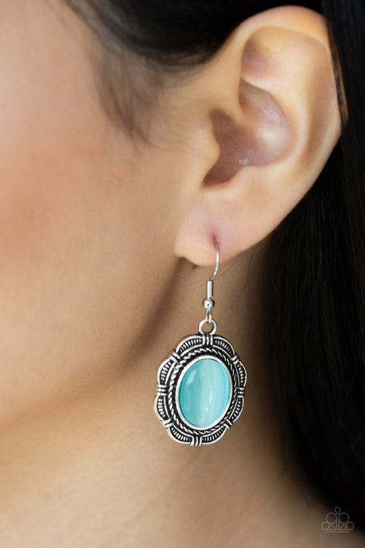 Garden Party Perfection - Blue - Paparazzi Earring Image