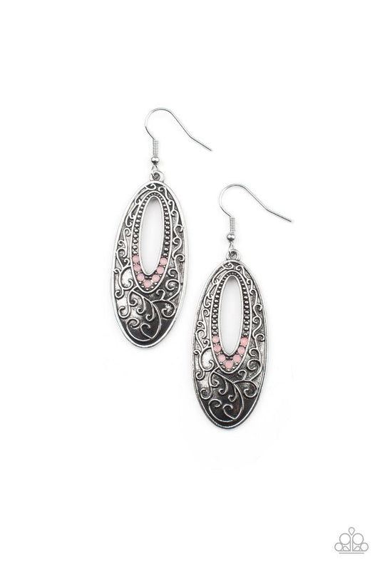 Fairytale Flora - Pink - Paparazzi Earring Image