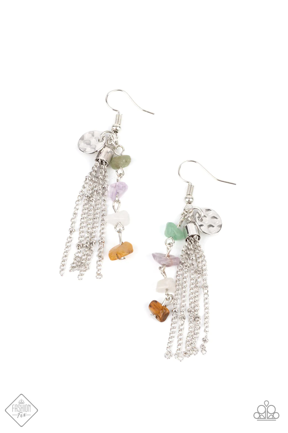 Paparazzi Earring ~ Stone Sensation - Multi