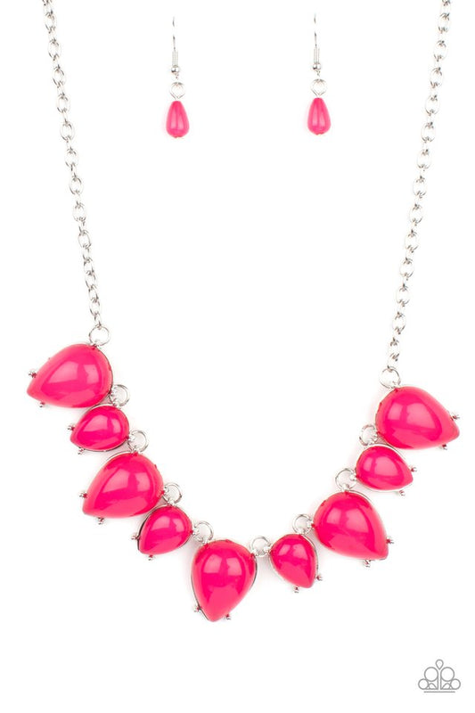 Pampered Poolside - Pink - Paparazzi Necklace Image