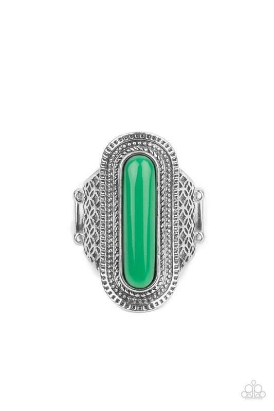 Dubai Distraction - Green - Paparazzi Ring Image