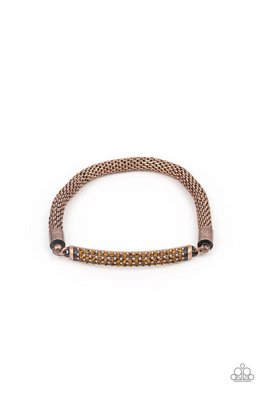 Fearlessly Unfiltered - Copper - Paparazzi Bracelet Image