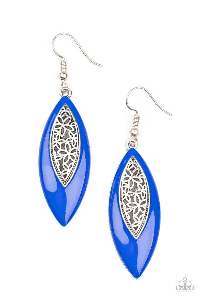 ​Venetian Vanity - Blue - Paparazzi Earring Image