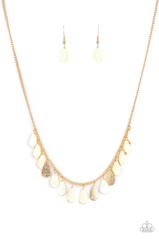 ​Eastern CHIME Zone - Gold - Paparazzi Necklace Image