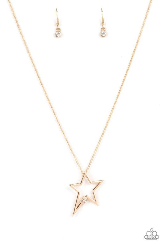 ​Light Up The Sky - Gold - Paparazzi Necklace Image