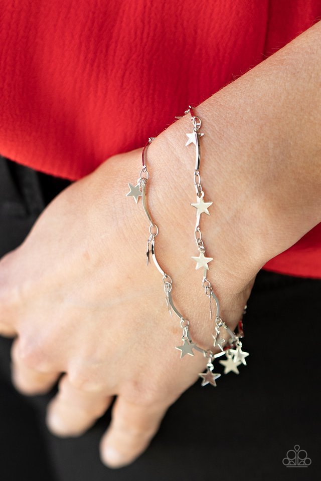 paparazzi dress the part silver Paparazzi Put On Your Party Dress Silver Faux Pearl Necklace & Earring SPARKLE ARMAND