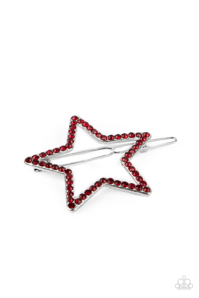 Stellar Standout - Red - Paparazzi Hair Accessories Image