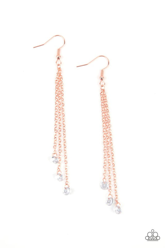 Divine Droplets - Copper - Paparazzi Earring Image