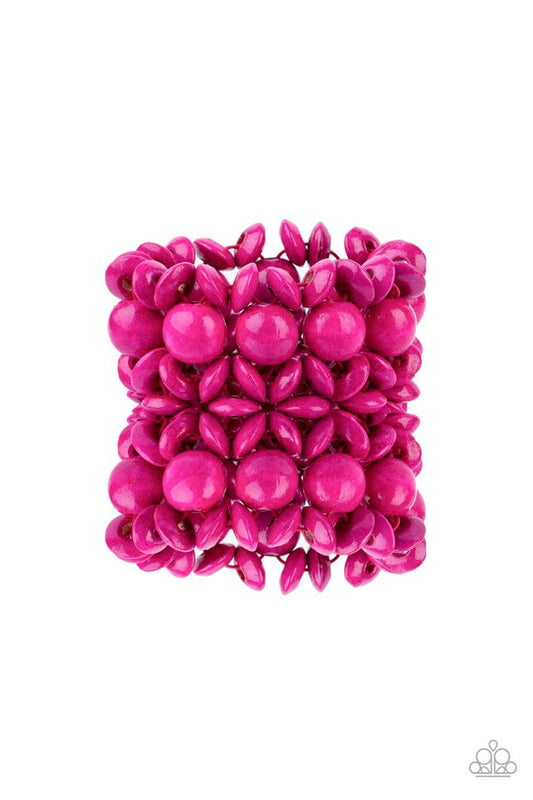 Island Mixer - Pink - Paparazzi Bracelet Image
