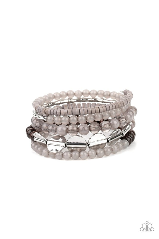Free-Spirited Spiral - Silver - Paparazzi Bracelet Image