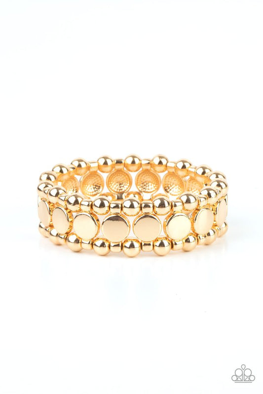 Metro Magnetism - Gold - Paparazzi Bracelet Image