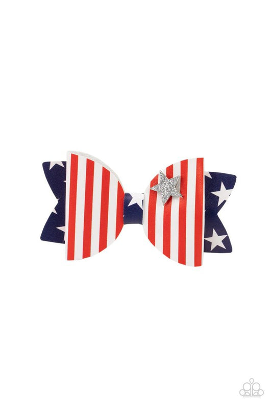 Red, White, and Bows - Multi - Paparazzi Hair Accessories Image