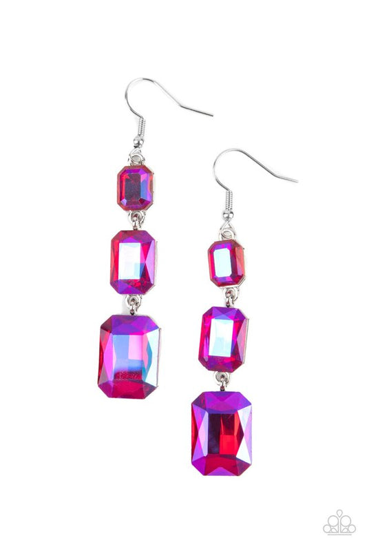 ​Cosmic Red Carpet - Pink - Paparazzi Earring Image