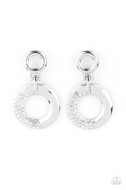 Modern Motivation - White - Paparazzi Earring Image