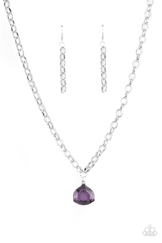 Gallery Gem - Purple - Paparazzi Necklace Image