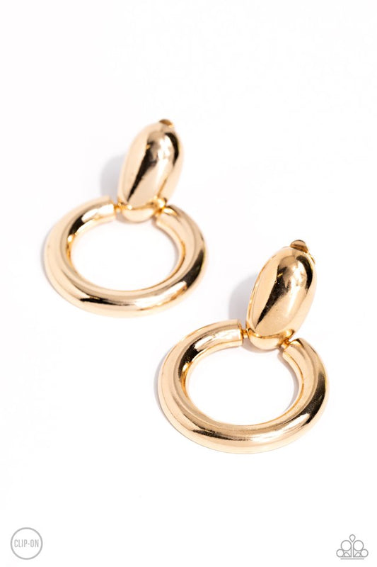 Ancient Artisan - Gold - Paparazzi Earring Image