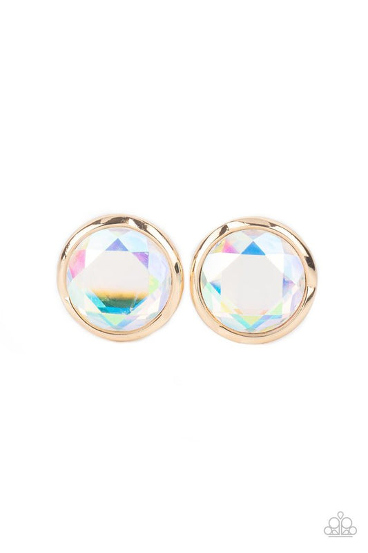 Double-Take Twinkle - Gold - Paparazzi Earring Image