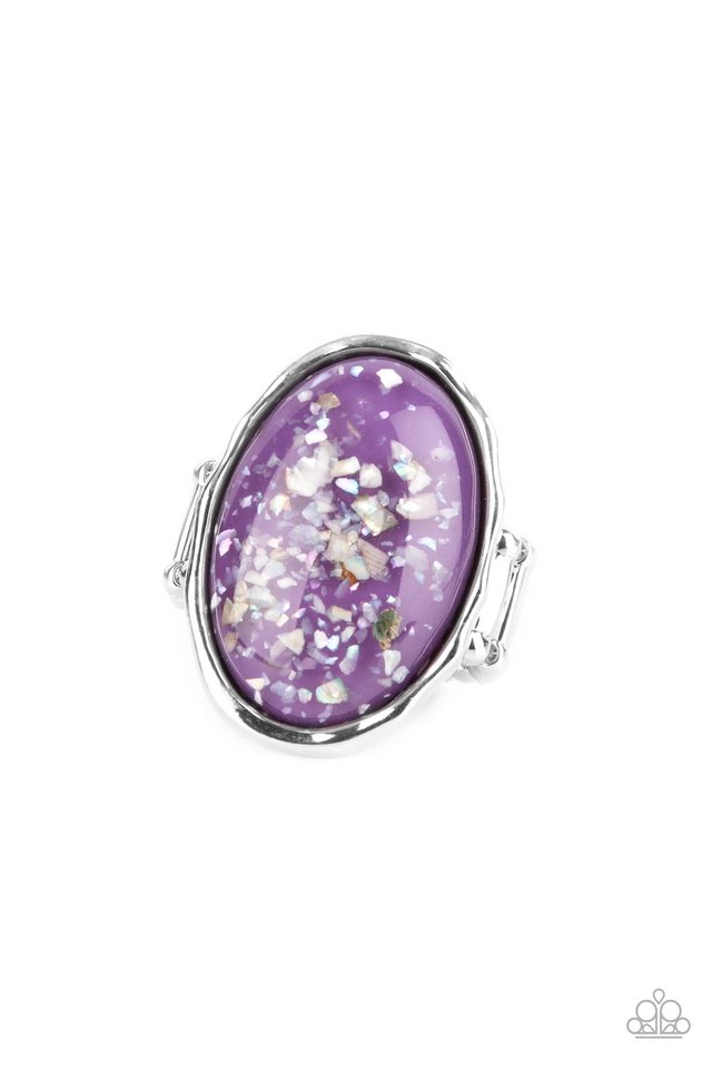 Glittery With Envy - Purple - Paparazzi Ring Image