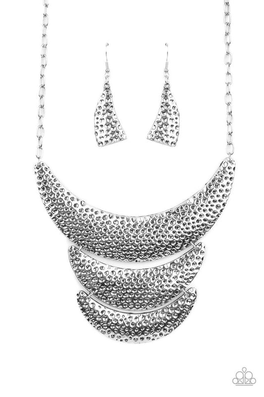 ​Moonwalk Magic - Silver - Paparazzi Necklace Image