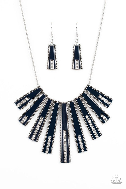 FAN-tastically Deco - Blue - Paparazzi Necklace Image